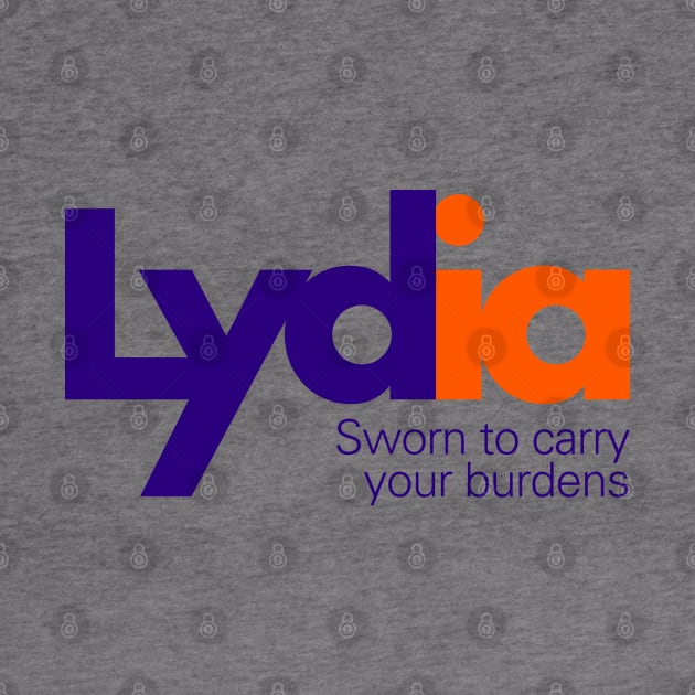 Lydia's Courier Service (Fedex logo parody) by thedesigngarden